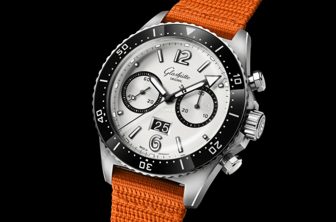 Glashütte Original,SeaQ 43.20mm,43.20mm,Stainless Steel,White,Automatic,Chronograph,Flyback,Big Date,1,1-37-23-03-80-34