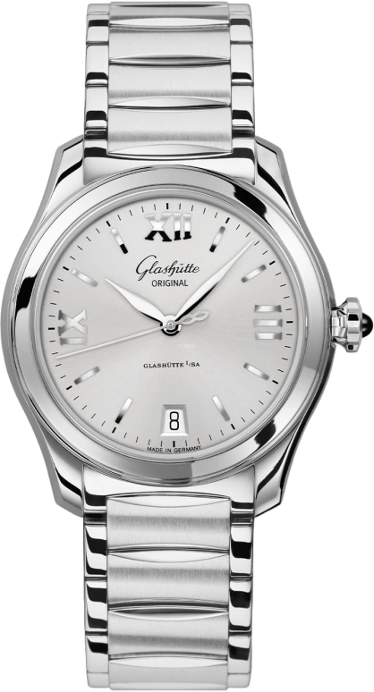 Glashütte Original,Lady Serenade 36mm,36mm,Stainless Steel,Silver,Automatic,Date,40hours,1,1-39-22-02-02-34