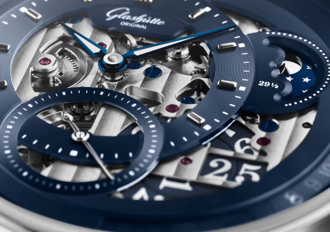 Glashütte Original,PanoMatic 42mm,42mm,Platinum,Blue,Automatic,Moonphase,Month,Big Date,1,1-92-11-01-03-61