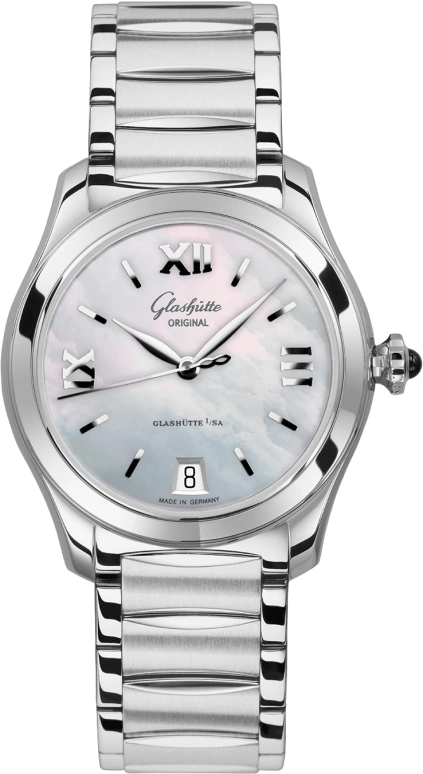 Glashütte Original,Lady Serenade 36mm,36mm,Stainless Steel,White,Automatic,Date,40hours,1,1-39-22-08-02-34