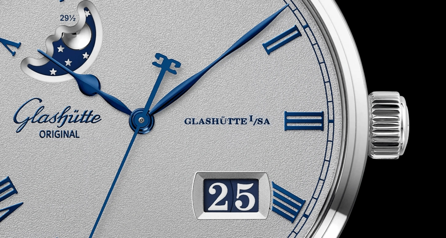 Glashütte Original,Senator 40mm,40mm,Stainless Steel,Grey,Automatic,Moonphase,Big Date,1,1-36-24-02-02-61