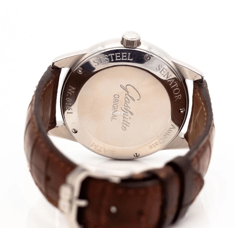 Glashütte Original,Senator 39mm,39mm,Stainless Steel,Smoky Coal,Automatic,Day,In-house Caliber,39,39-42-14-24-04