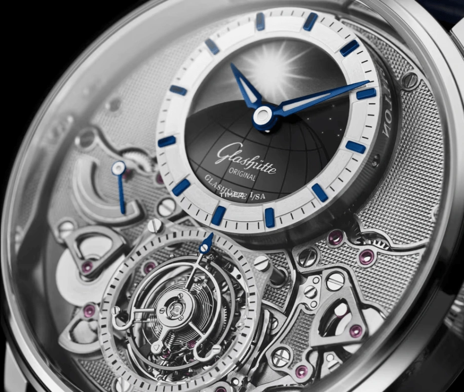 Glashütte Original,Senator 42mm,42mm,Platinum,Grey,Handwound,Power Reserve Indicator,Tourbillon,Day / Night Indication,1,1-58-06-01-03-61