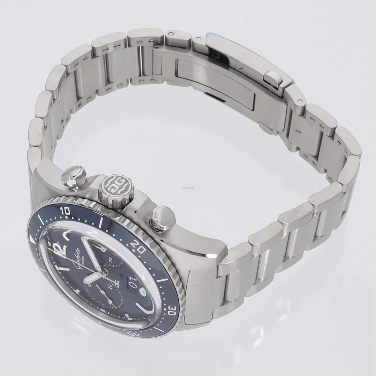 Glashütte Original,SeaQ 43.20mm,43.20mm,Stainless Steel,Blue,Automatic,Chronograph,Flyback,Big Date,1,1-37-23-02-81-70