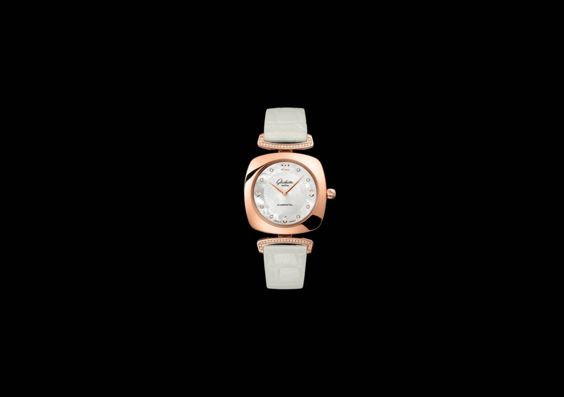 Glashütte Original,Pavonina 31mm,31mm,Red Gold,White,Quartz,Day,35712hours,1,1-03-02-04-05-30