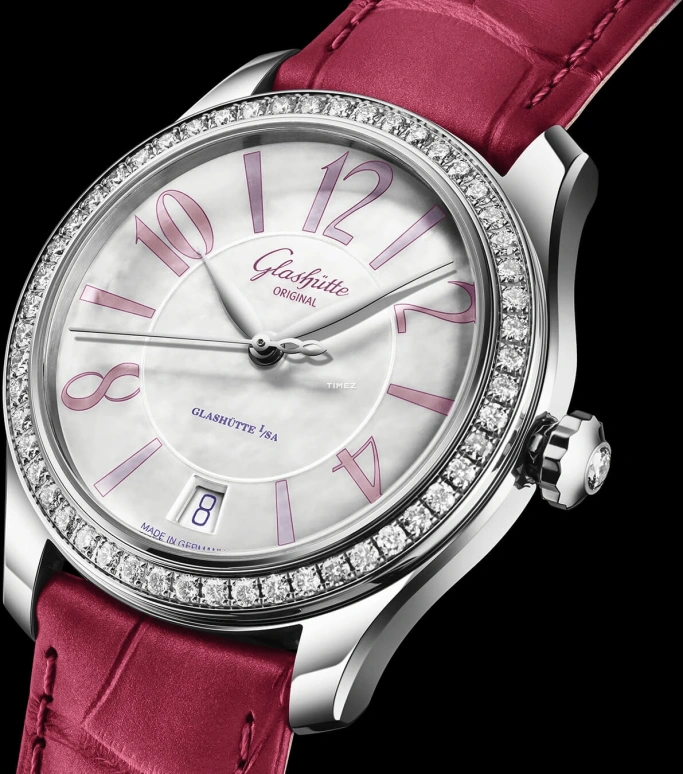 Glashütte Original,Lady Serenade 36mm,36mm,Stainless Steel,Silver,White,Automatic,Day,Sapphire,1,1-39-22-22-22-04