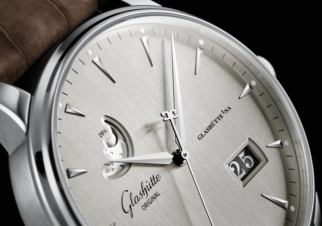 Glashütte Original,Senator 40mm,40mm,Stainless Steel,Grey,Automatic,Moonphase,Big Date,1,1-36-04-03-02-31