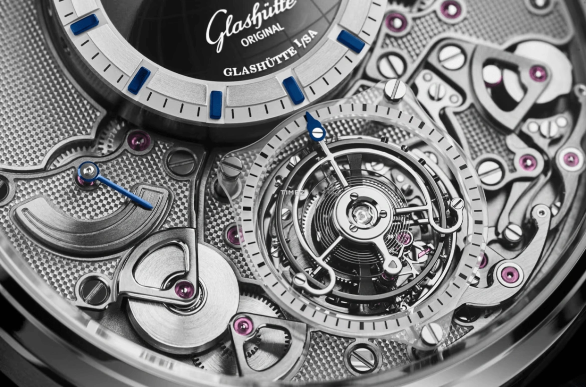 Glashütte Original,Senator 42mm,42mm,Platinum,Grey,Handwound,Power Reserve Indicator,Tourbillon,Day / Night Indication,1,1-58-06-01-03-61