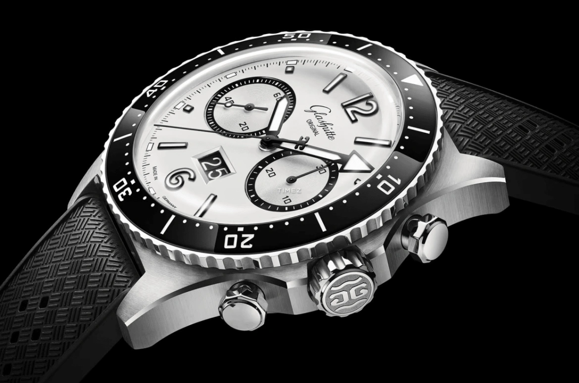 Glashütte Original,SeaQ 43.20mm,43.20mm,Stainless Steel,White,Automatic,Chronograph,Flyback,Big Date,1,1-37-23-03-80-34