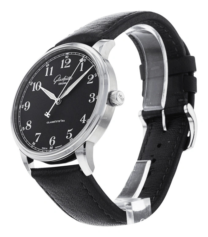 Glashütte Original,Senator 40mm,40mm,Stainless Steel,Luminous,Black,Automatic,100hours,In-house Caliber,1,1-36-01-03-02-01