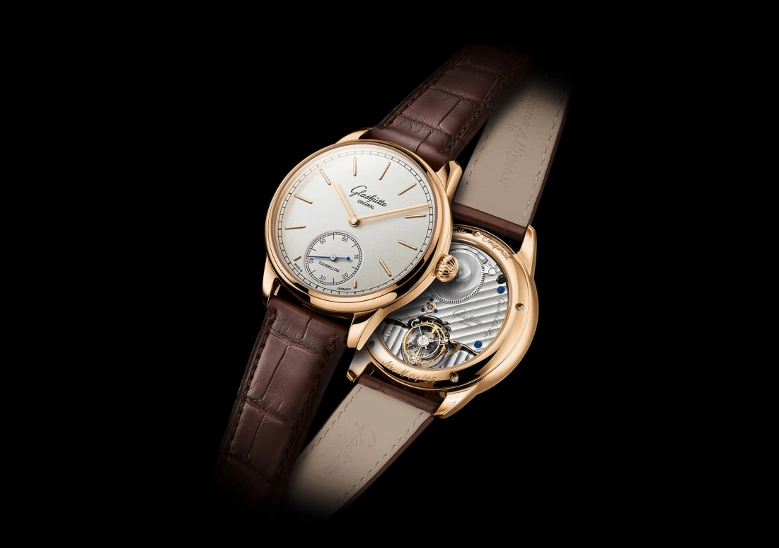 Glashütte Original,Senator 40mm,40mm,Rose Gold,Silver,Handwound,Tourbillon Escapement,100hours,1,1-54-01-01-01-01
