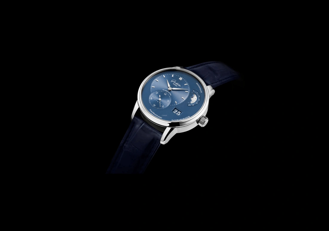 Glashütte Original,PanoMatic 40mm,40mm,Stainless Steel,Blue,Automatic,42hours,In-house Caliber,1,1-90-02-46-32-64