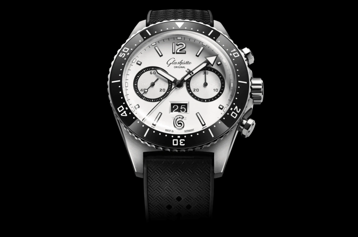 Glashütte Original,SeaQ 43.20mm,43.20mm,Stainless Steel,White,Automatic,Chronograph,Flyback,Big Date,1,1-37-23-03-80-70