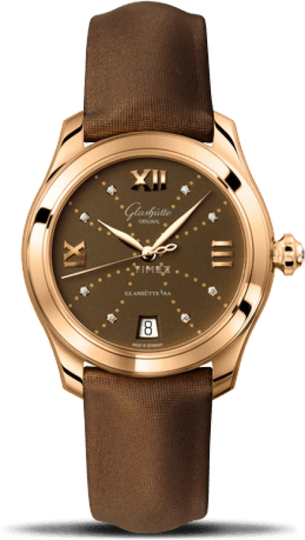 Glashütte Original,Lady Serenade 36mm,36mm,Red Gold,Brown,Automatic,Day,40hours,1,1-39-22-13-01-44