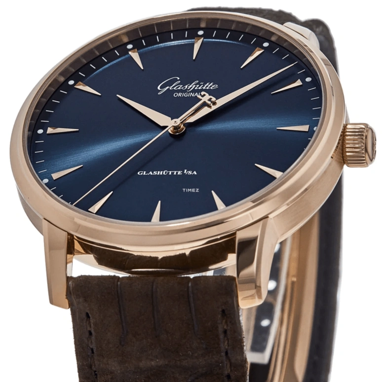 Glashütte Original,Senator 42mm,42mm,Red Gold,Blue,Automatic,100hours,In-house Caliber,1,1-36-01-06-05-31