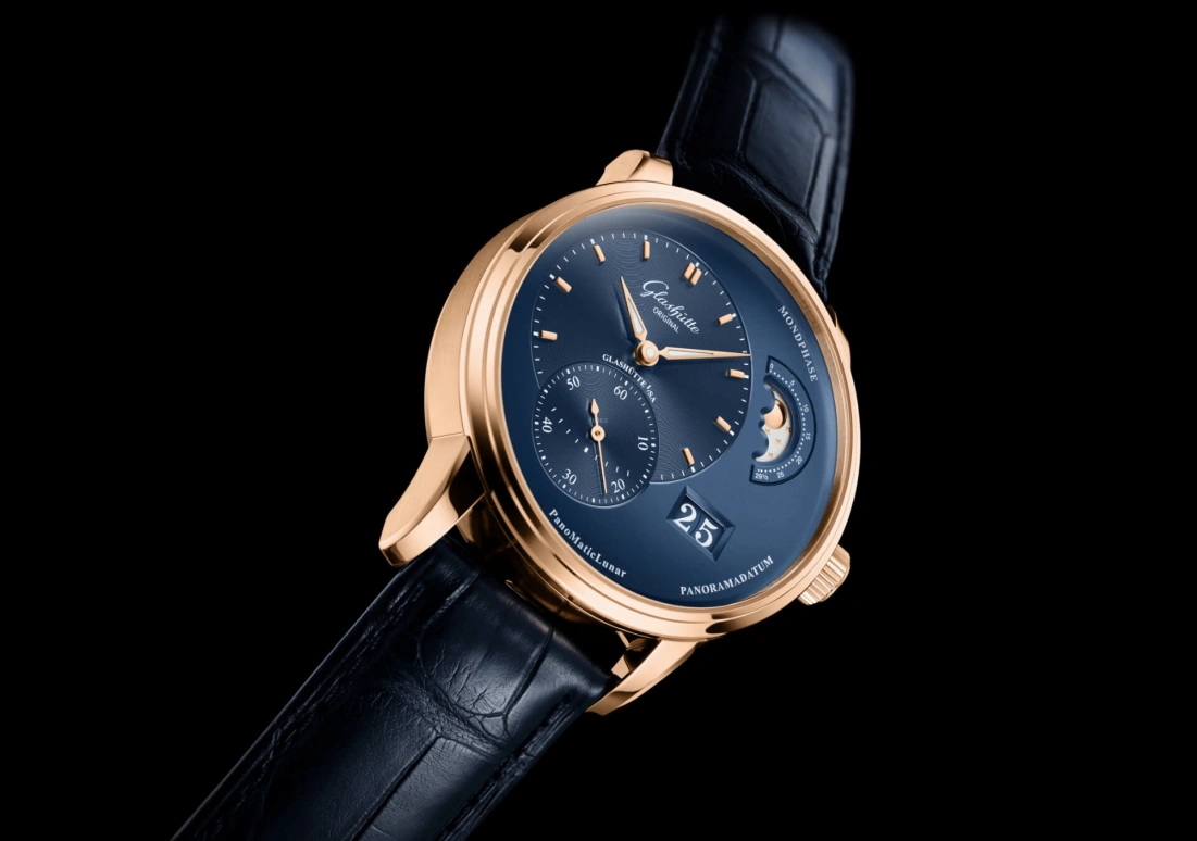Glashütte Original,PanoMatic 40mm,40mm,Red Gold,Blue,Automatic,42hours,In-house Caliber,1,1-90-02-11-35-61