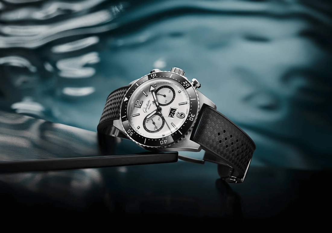 Glashütte Original,SeaQ 43.20mm,43.20mm,Stainless Steel,White,Automatic,Chronograph,Flyback,Big Date,1,1-37-23-03-80-34