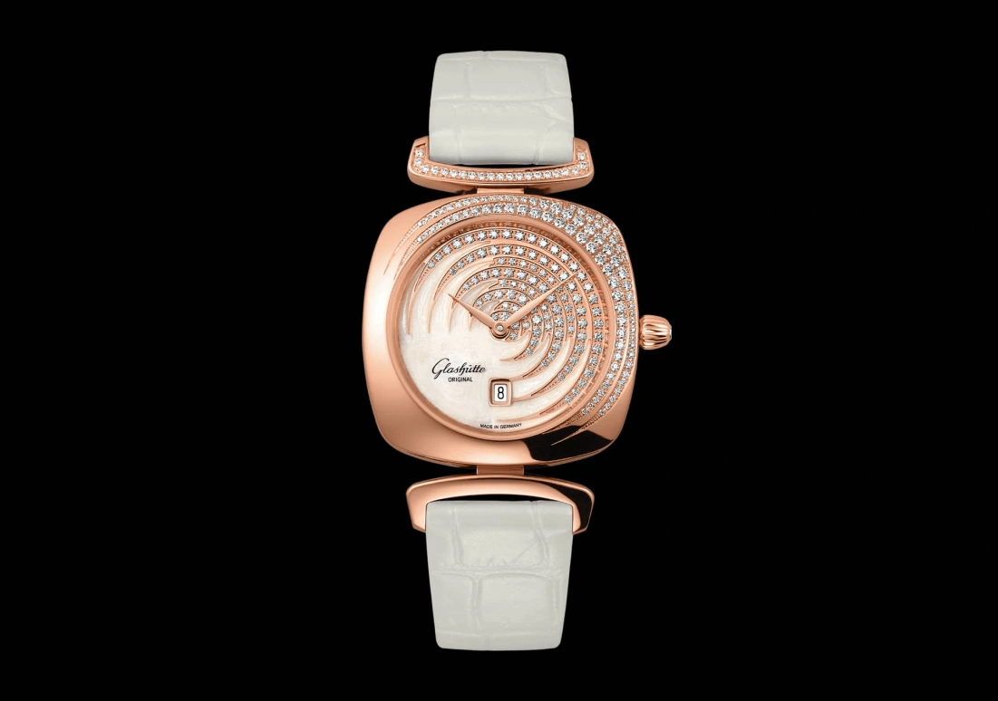 Glashütte Original,Pavonina 31mm,31mm,Red Gold,White,Quartz,Date,35712hours,1,1-03-01-03-15-34