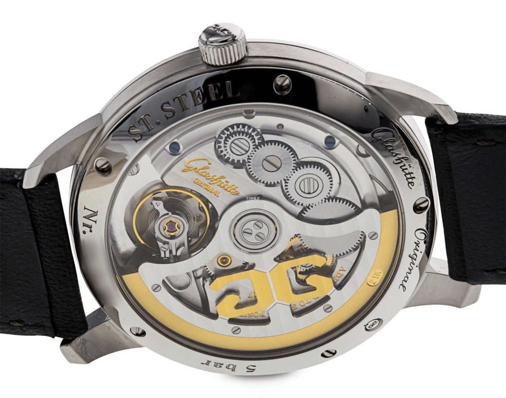 Glashütte Original,Senator 40mm,40mm,Stainless Steel,Luminous,Black,Automatic,100hours,In-house Caliber,1,1-36-01-03-02-01