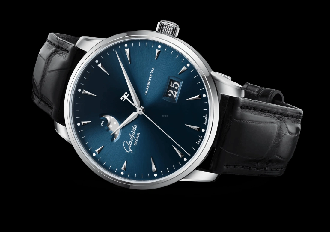 Glashütte Original,Senator 42mm,42mm,Stainless Steel,Luminous,Blue,Automatic,100hours,In-house Caliber,1,1-36-04-04-02-71