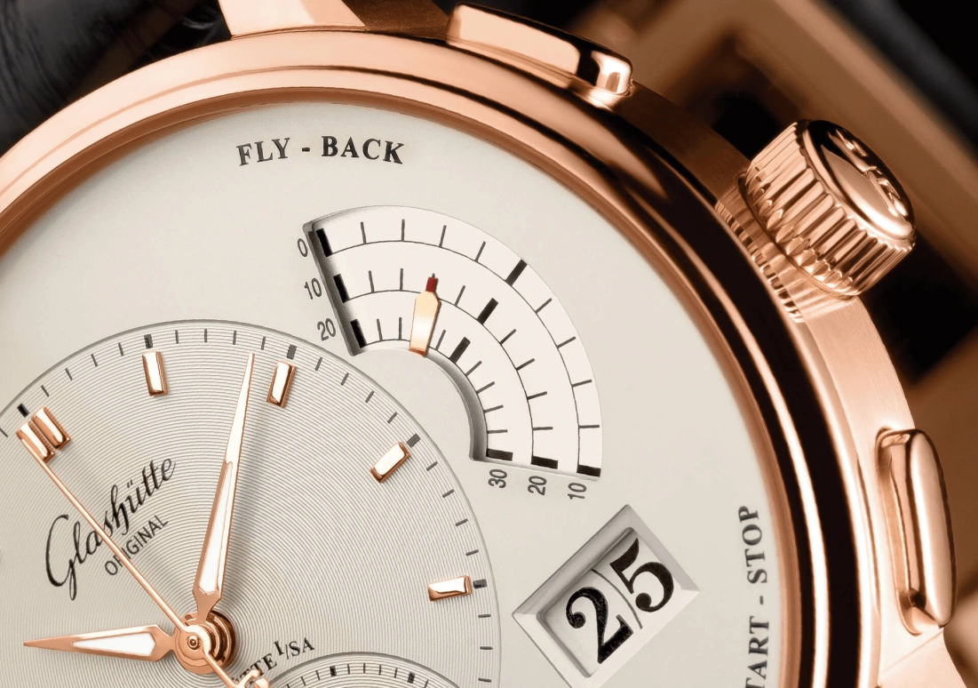Glashütte Original,Pano 40mm,40mm,Red Gold,Silver,Handwound,Chronograph,Flyback,Big Date,Column Wheel,42hours,In-house Caliber,1,1-61-03-25-15-04