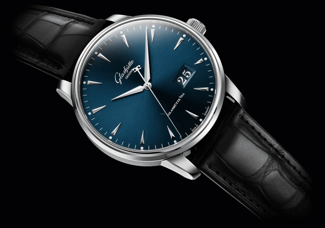 Glashütte Original,Senator 42mm,42mm,Stainless Steel,Luminous,Blue,Automatic,100hours,In-house Caliber,1,1-36-03-04-02-71