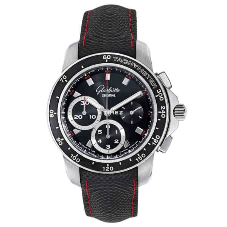 Glashütte Original,Spezialist 42mm,42mm,Stainless Steel,Black,Automatic,Chronograph,In-house Caliber,1,1-39-31-43-03-03