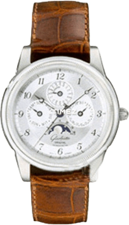 Glashütte Original,Senator 39mm,39mm,Stainless Steel,Silver,Handwound,Moonphase,Perpetual Calendar,Leap Year,Month,In-house Caliber,Sapphire,Crystal Glass,49,49-01-03-01-04
