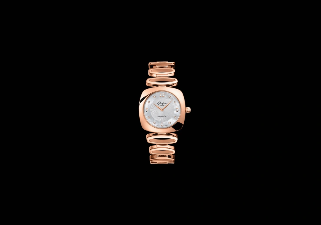 Glashütte Original,Pavonina 31mm,31mm,Red Gold,White,Quartz,Day,35712hours,1,1-03-02-04-05-14