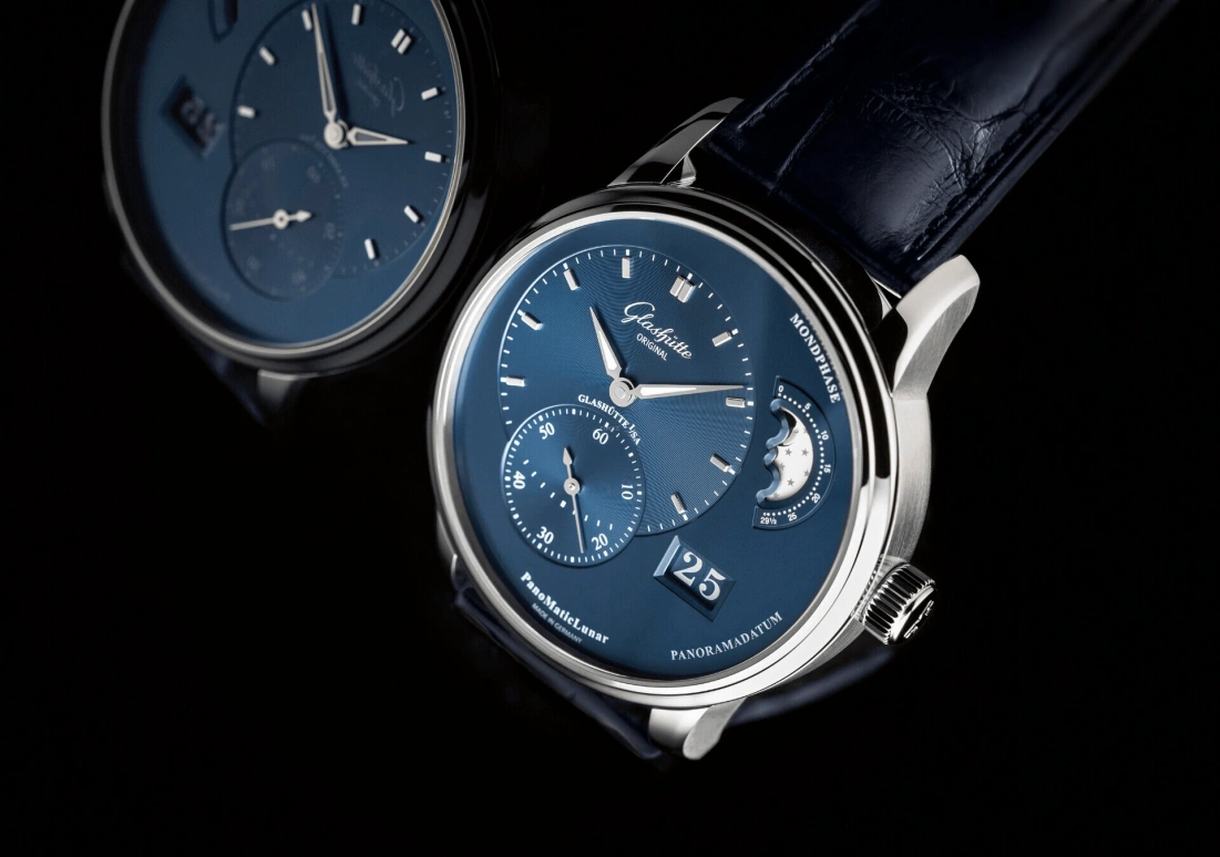 Glashütte Original,PanoMatic 40mm,40mm,Stainless Steel,Blue,Automatic,42hours,In-house Caliber,1,1-90-02-46-32-64