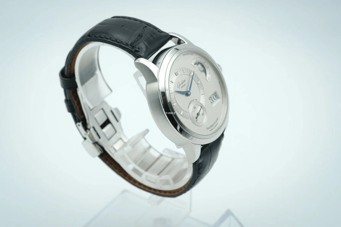 Glashütte Original,Pano 39.30mm,39.30mm,Stainless Steel,Silver White,Automatic,Moonphase,Big Date,90,90-02-05-02-04