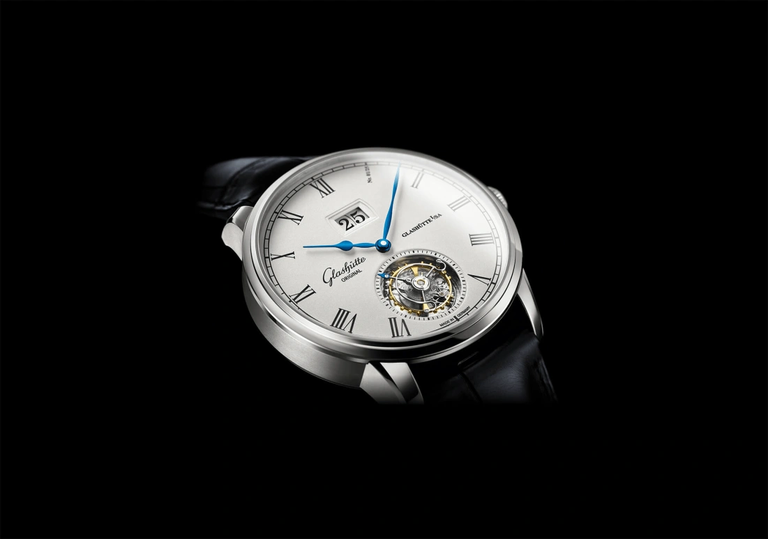Glashütte Original,Senator 42mm,42mm,White Gold,Silver,Automatic,Tourbillon Escapement,Big Date,1,1-94-03-05-04-30