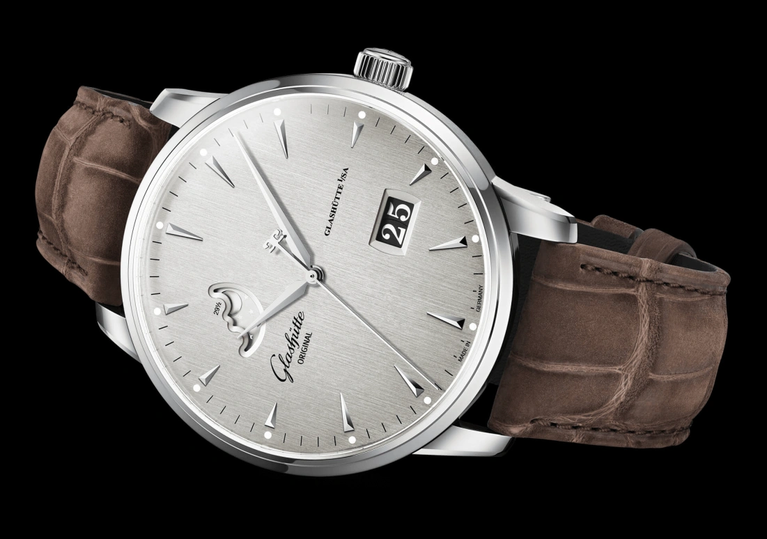 Glashütte Original,Senator 40mm,40mm,Stainless Steel,Grey,Automatic,Moonphase,Big Date,1,1-36-04-03-02-31