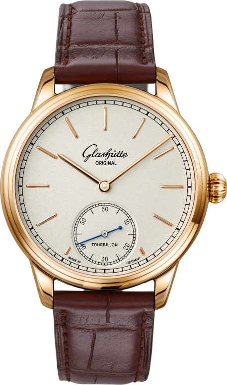 Glashütte Original,Senator 40mm,40mm,Rose Gold,Silver,Handwound,Tourbillon Escapement,100hours,1,1-54-01-01-01-01