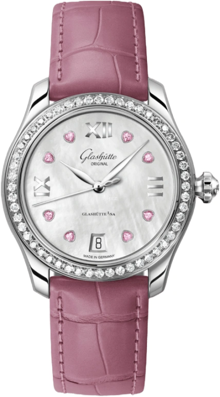 Glashütte Original,Lady Serenade 36mm,36mm,Stainless Steel,White,Automatic,Date,40hours,1,1-39-22-21-22-44