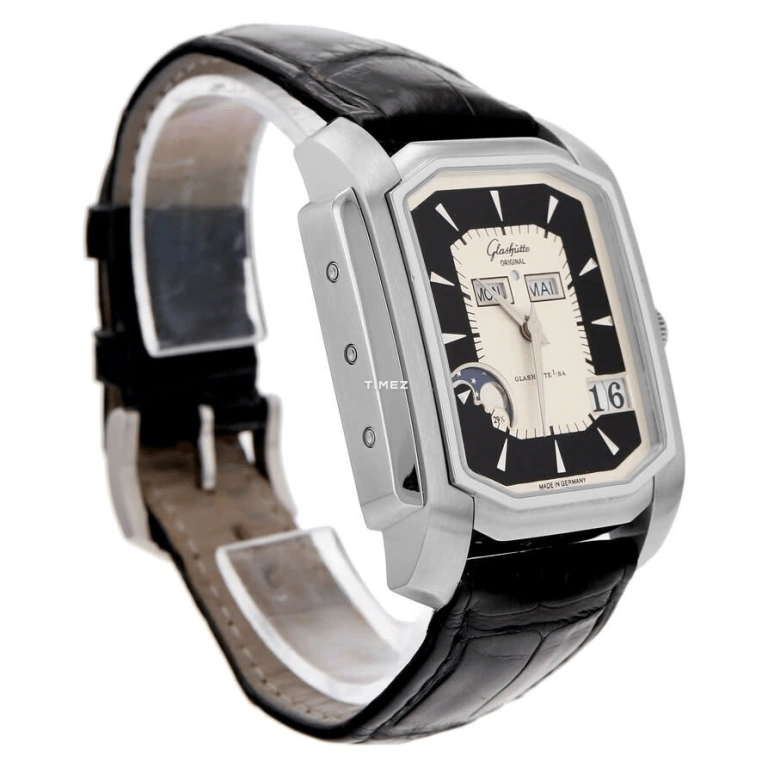 Glashütte Original,Senator 35mm,35mm,Stainless Steel,Black,White,Dual,Automatic,Moonphase,Month,Date,Big Date,In-house Caliber,Sapphire,Crystal Glass,39,39-51-03-02-04