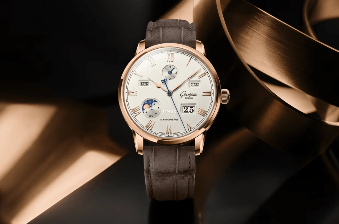 Glashütte Original,Senator 42mm,42mm,Red Gold,Grey,Automatic,Moonphase,Perpetual Calendar,Leap Year,Month,Sapphire,Crystal Glass,Round,1,1-36-12-02-05-62
