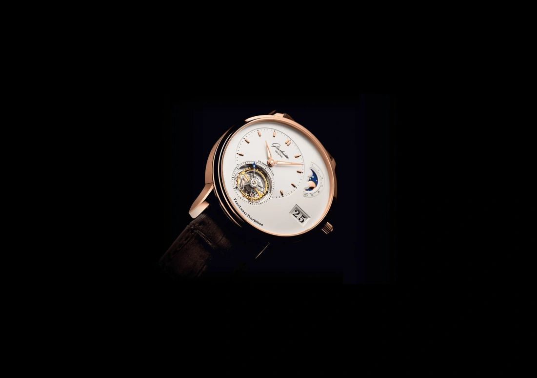 Glashütte Original,Pano 40mm,40mm,Red Gold,Silver,Automatic,Moonphase,Tourbillon Escapement,Big Date,1,1-93-02-05-05-04