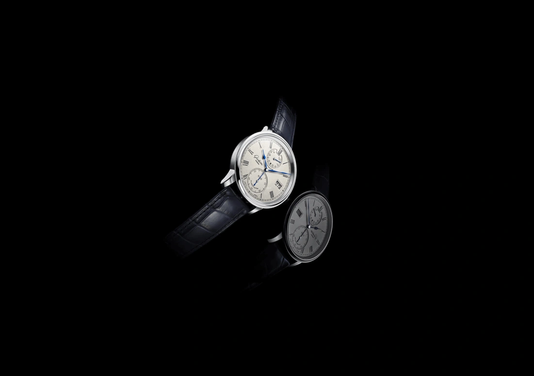 Glashütte Original,Senator 42mm,42mm,White Gold,Silver,Handwound,Chronograph,Power Reserve Indicator,Big Date,1,1-58-03-01-04-30