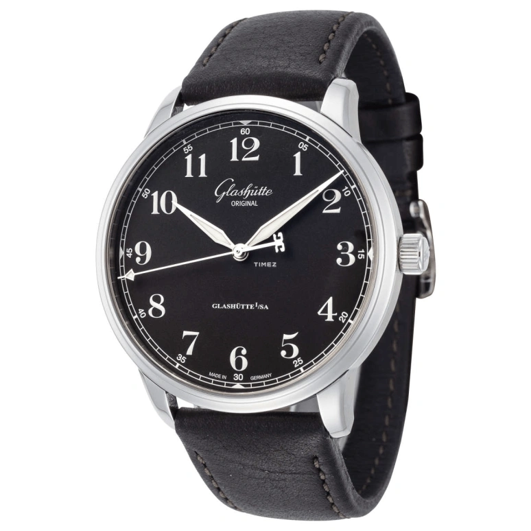 Glashütte Original,Senator 40mm,40mm,Stainless Steel,Luminous,Black,Automatic,100hours,In-house Caliber,1,1-36-01-03-02-01