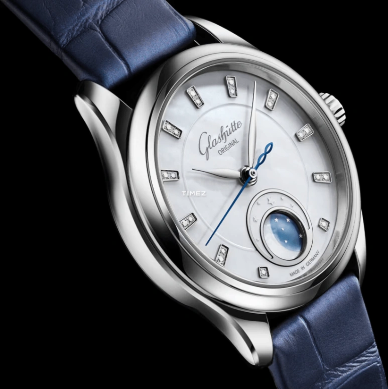 Glashütte Original,Serenade Luna 32.50mm,32.50mm,Stainless Steel,Silver,Automatic,Moonphase,Sapphire,Crystal Glass,1,1-35-14-02-02-04