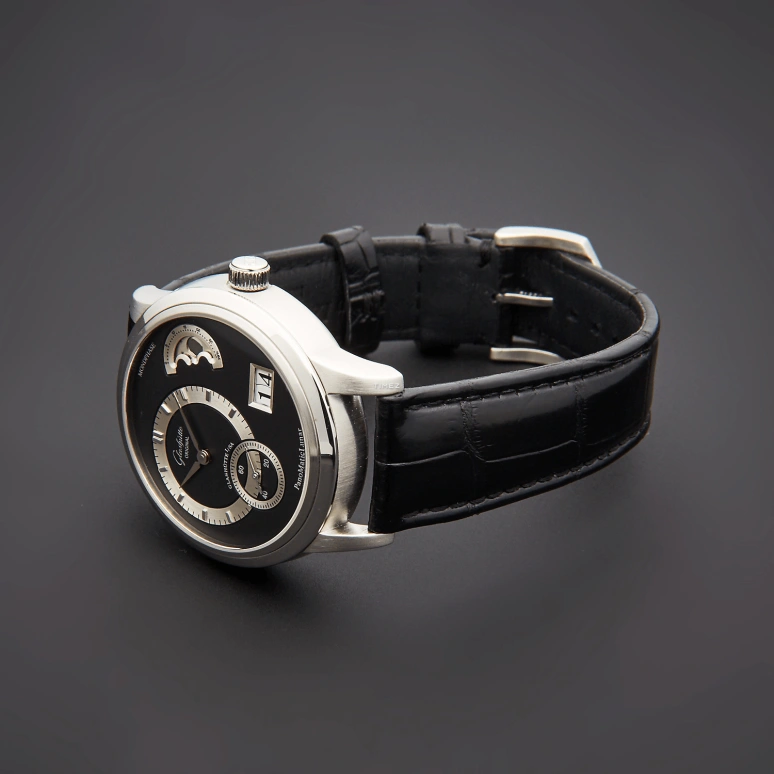 Glashütte Original,Pano 39.30mm,39.30mm,Platinum,Black,Automatic,Moonphase,Big Date,90,90-02-03-03-04