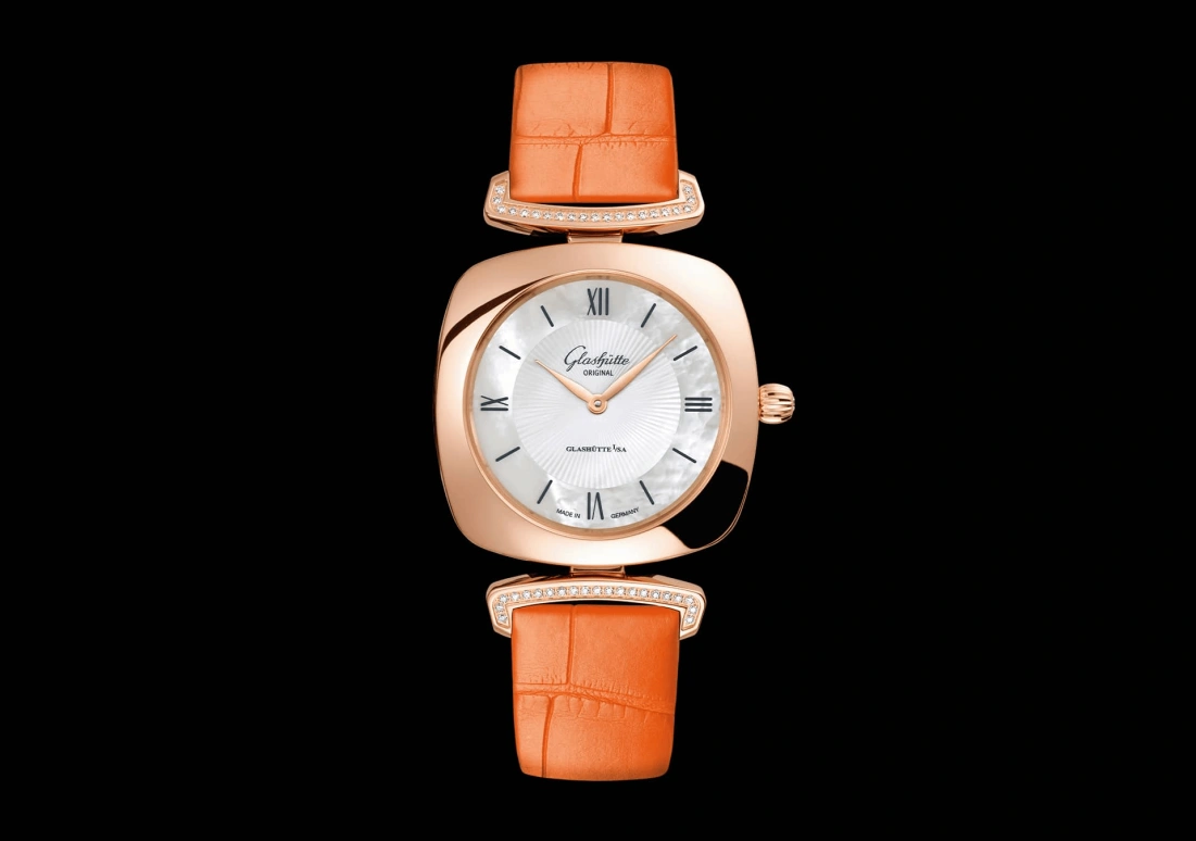 Glashütte Original,Pavonina 31mm,31mm,Red Gold,White,Quartz,Day,35712hours,1,1-03-02-05-05-31