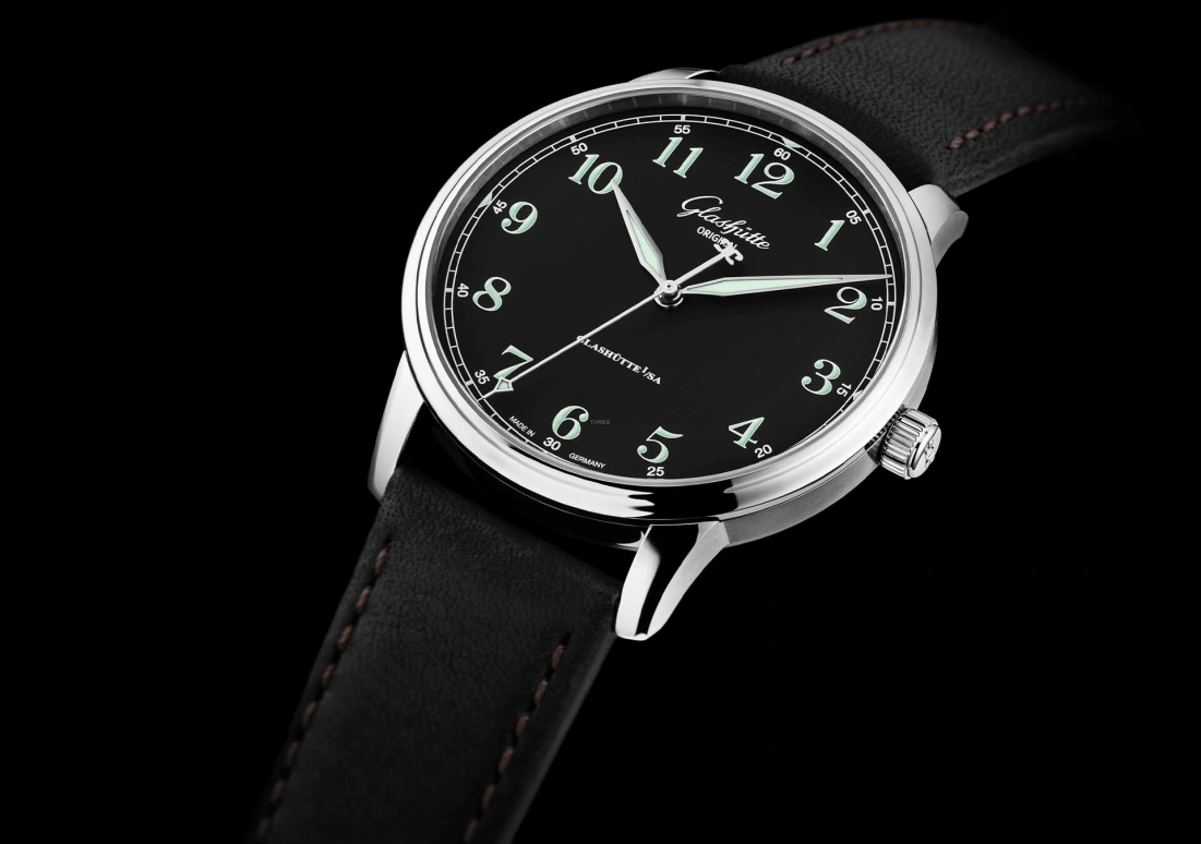 Glashütte Original,Senator 40mm,40mm,Stainless Steel,Luminous,Black,Automatic,100hours,In-house Caliber,1,1-36-01-03-02-66