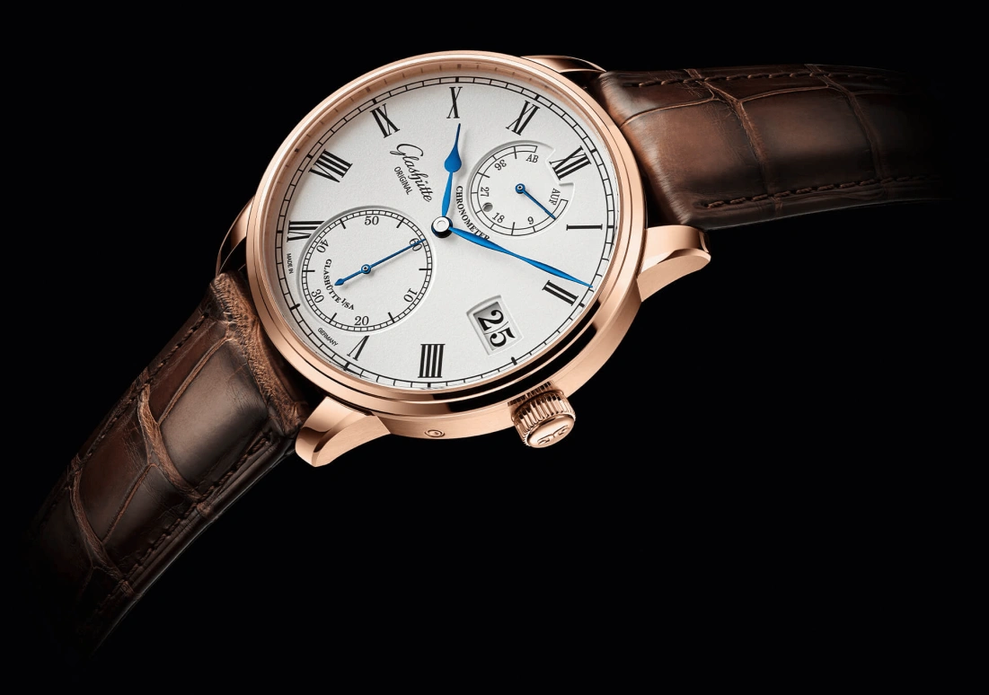 Glashütte Original,Senator 42mm,42mm,Red Gold,Silver,Handwound,Power Reserve Indicator,Big Date,1,1-58-01-02-05-30