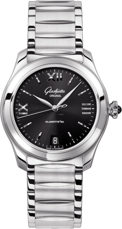Glashütte Original,Lady Serenade 36mm,36mm,Stainless Steel,Black,Automatic,Date,40hours,1,1-39-22-20-02-34