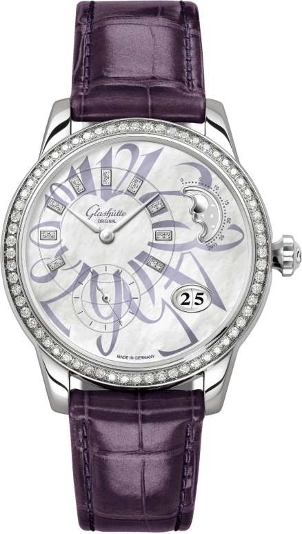 Glashütte Original,Pano 39.40mm,39.40mm,Stainless Steel,White,Automatic,Moonphase,Big Date,1,1-90-12-06-12-01