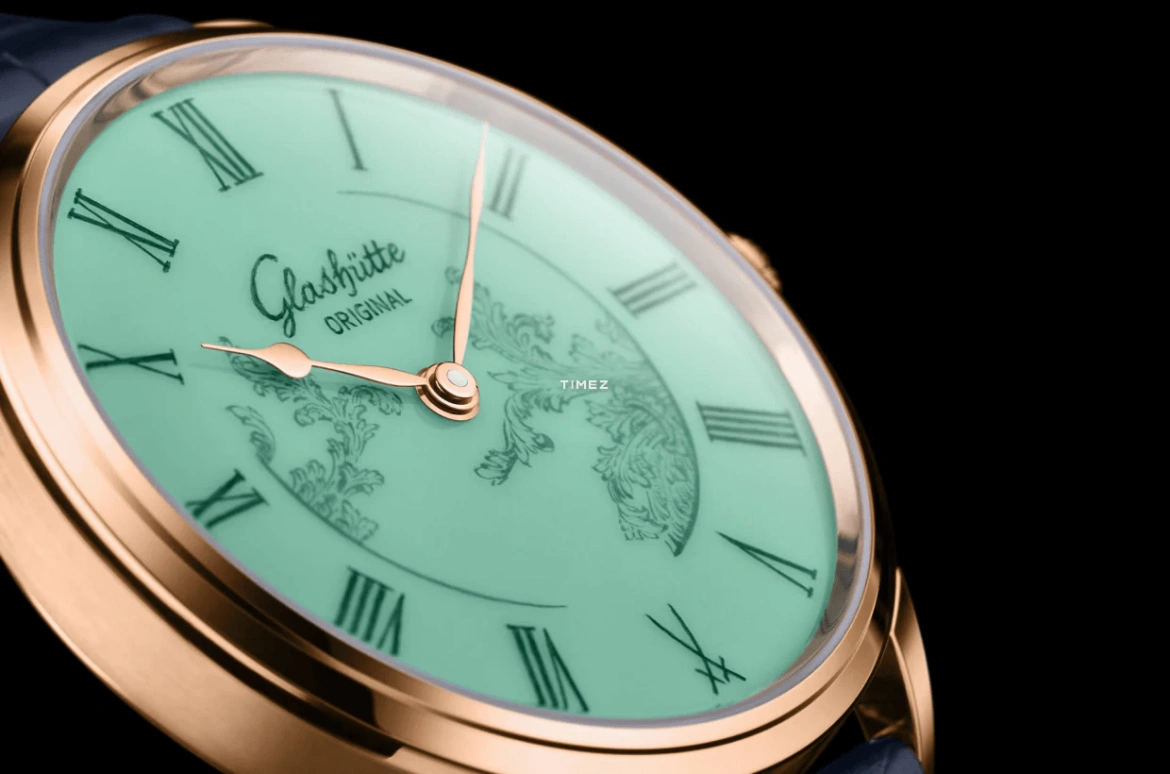Glashütte Original,Senator 40mm,40mm,Red Gold,Green,Automatic,100hours,In-house Caliber,1,1-36-16-02-05-01