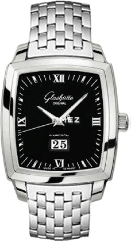 Glashütte Original,Senator 36.30x40mm,36.30x40mm,Stainless Steel,Black,Sapphire,Crystal Glass,Open,22,22-02-54-52-14