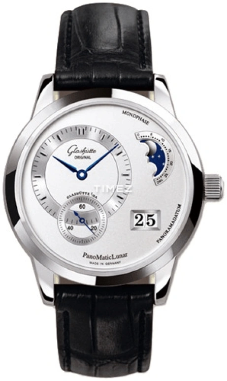 Glashütte Original,PanoMatic 39.40mm,39.40mm,Stainless Steel,Silver White,Automatic,Moonphase,Big Date,1,1-90-02-02-02-04